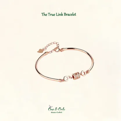 Sterling S925 Silve + 5A Zircon |The True Link Bracelet | Nickel-Free Plating