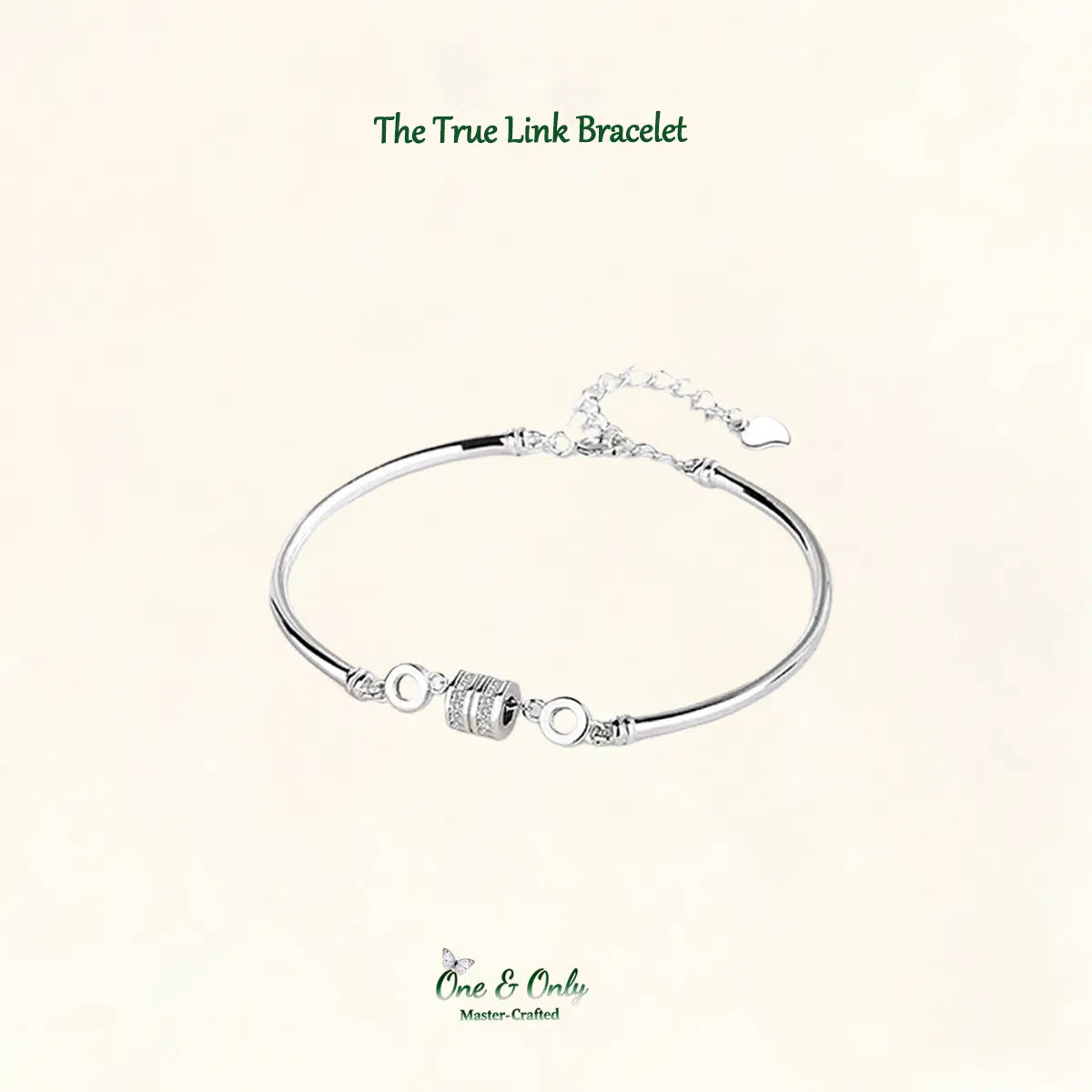 Sterling S925 Silve + 5A Zircon |The True Link Bracelet | Nickel-Free Plating