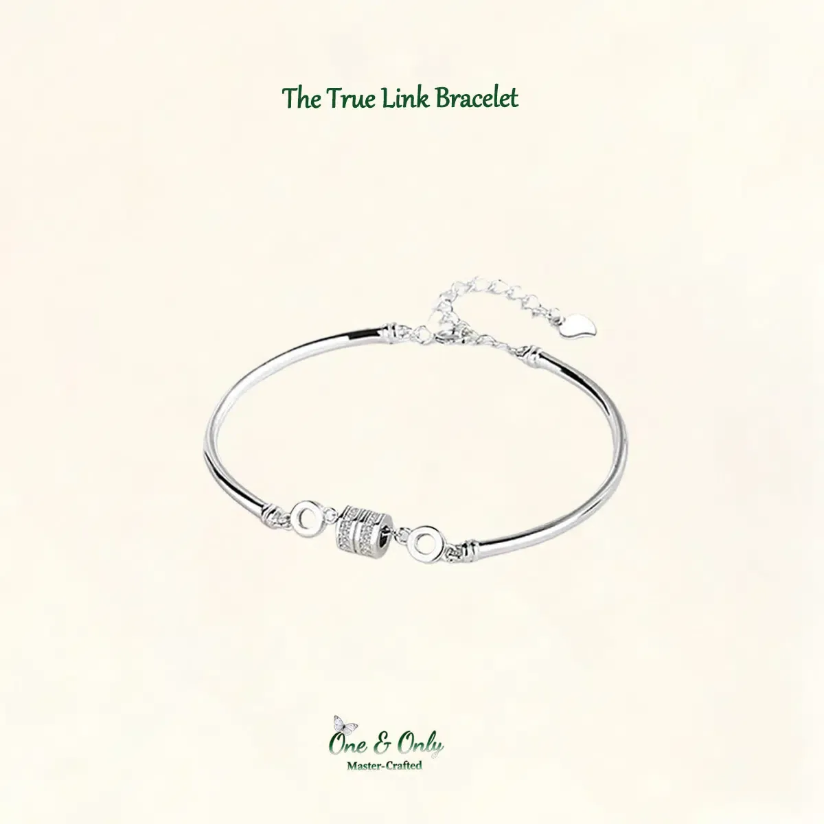 Sterling S925 Silver + 5A Zircon |The True Link Bracelet | Nickel-Free Plating | Gift set for best friend |For Myself