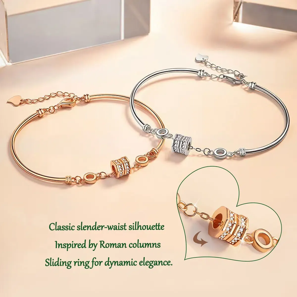 Sterling S925 Silve + 5A Zircon |The True Link Bracelet | Nickel-Free Plating