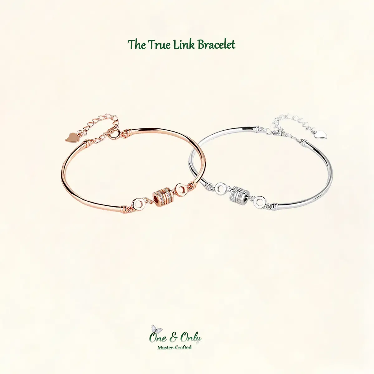 Sterling S925 Silve + 5A Zircon |The True Link Bracelet | Nickel-Free Plating