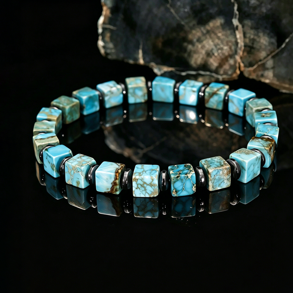 The Ultimate Evolution Turquoise Bracelet for Dad | 2.5 Billion Years in the Making. 