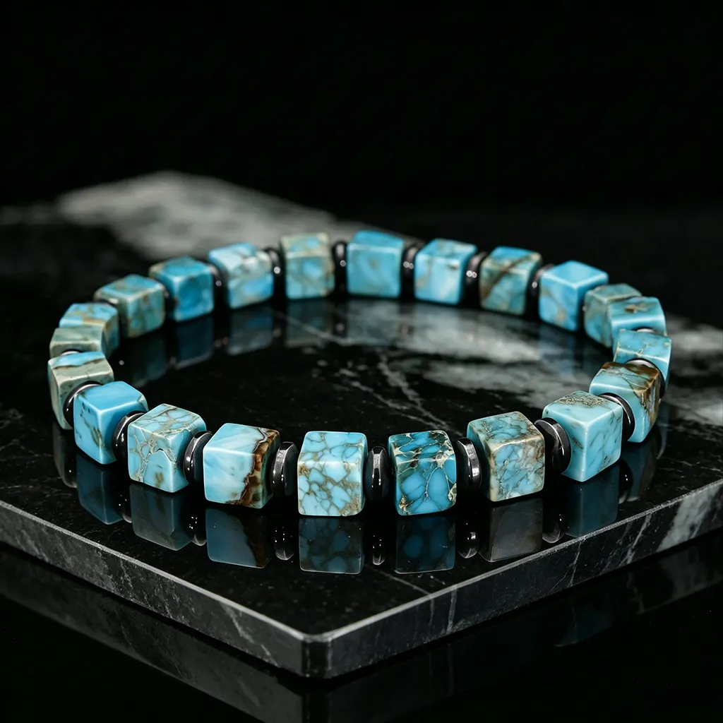 The Ultimate Evolution Turquoise Bracelet for Dad | 2.5 Billion Years in the Making. 