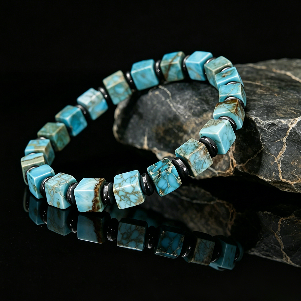 The Ultimate Evolution Turquoise Bracelet for Dad | 2.5 Billion Years in the Making. 
