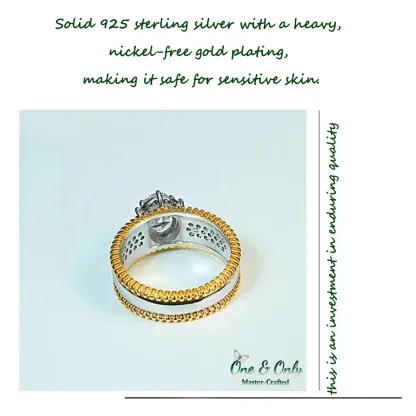 1.5ct High-Carbon Diamond + Sterling S925 Silver | The Vintage  Weave Ring | 