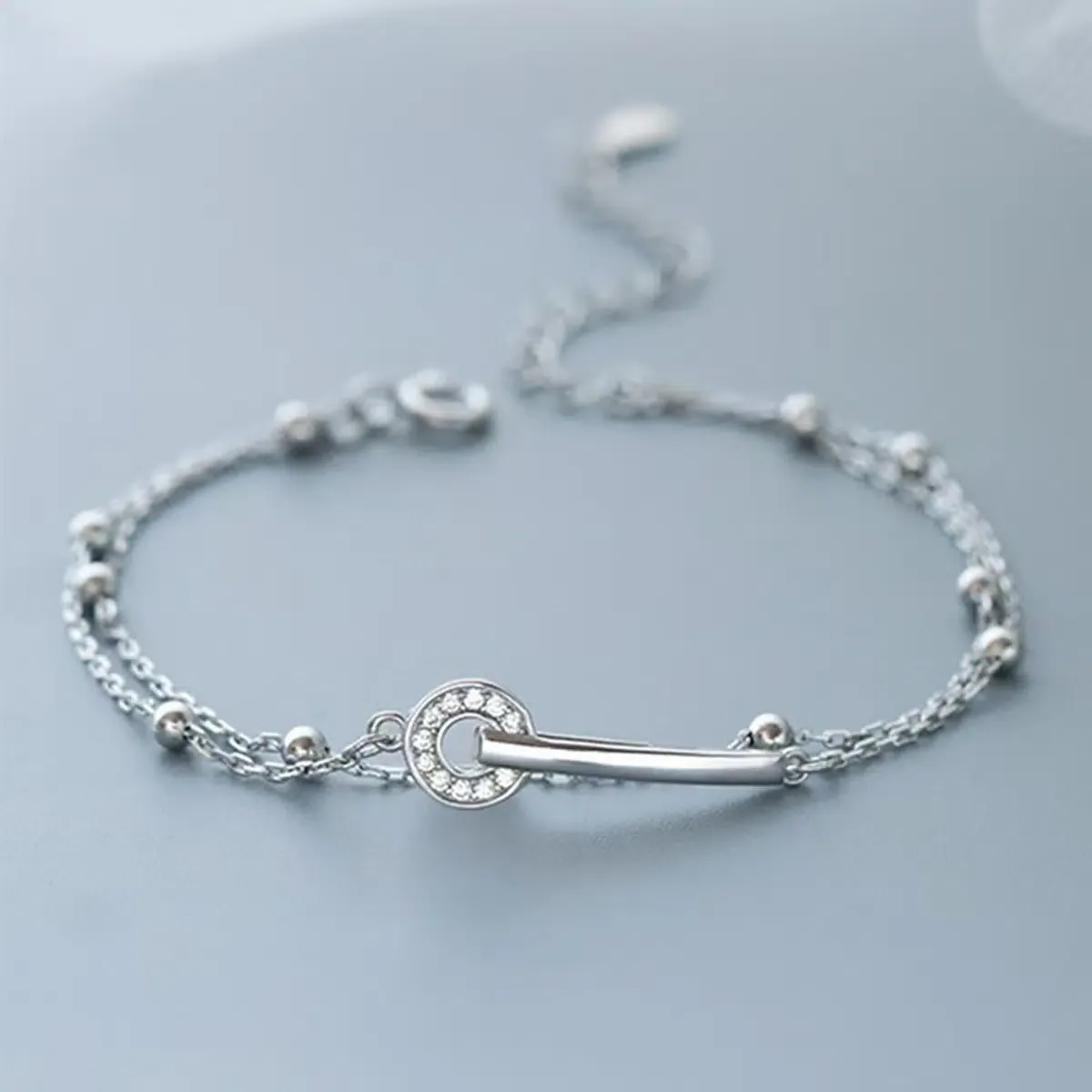 Sterling S925 Silve + 5A Zircon | The Voyager Aura Bracelet​ ​ | Nickel-Free Plating