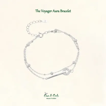 Sterling S925 Silve + 5A Zircon | The Voyager Aura Bracelet​ ​ | Nickel-Free Plating