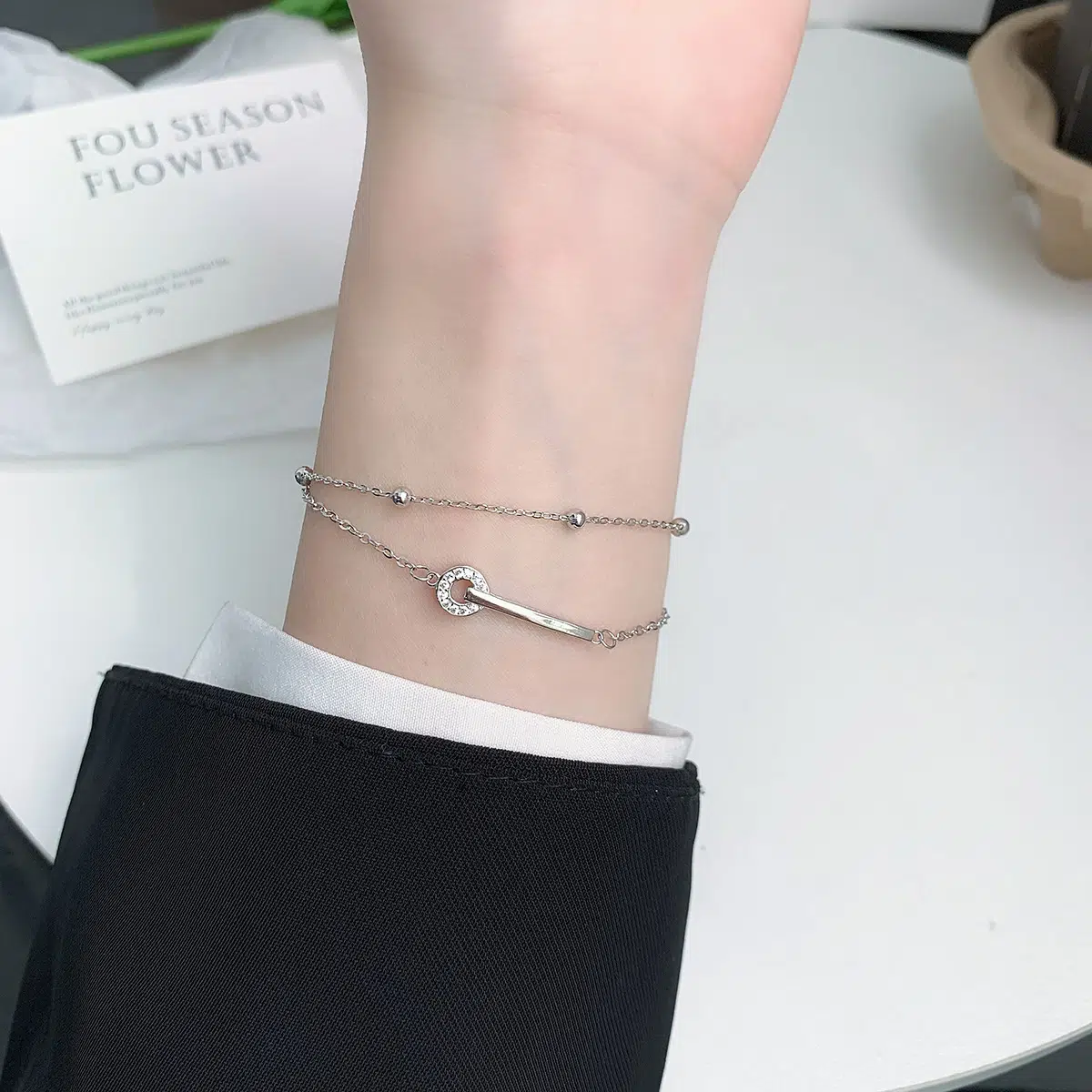 Sterling S925 Silve + 5A Zircon | The Voyager Aura Bracelet​ ​ | Nickel-Free Plating