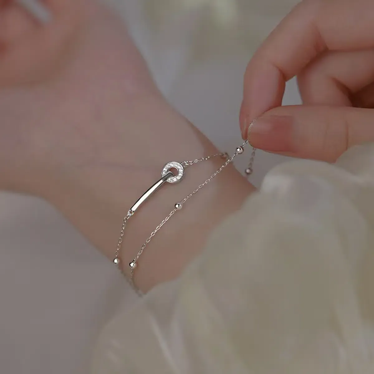 Sterling S925 Silve + 5A Zircon | The Voyager Aura Bracelet​ ​ | Nickel-Free Plating