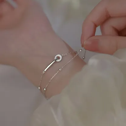 Sterling S925 Silve + 5A Zircon | The Voyager Aura Bracelet​ ​ | Nickel-Free Plating