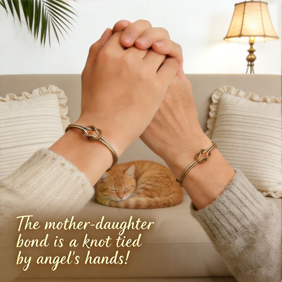 Mother & Daughter Bond Knot Bracelets |  New Year's gift | Forever Linked❤️Forever Loved