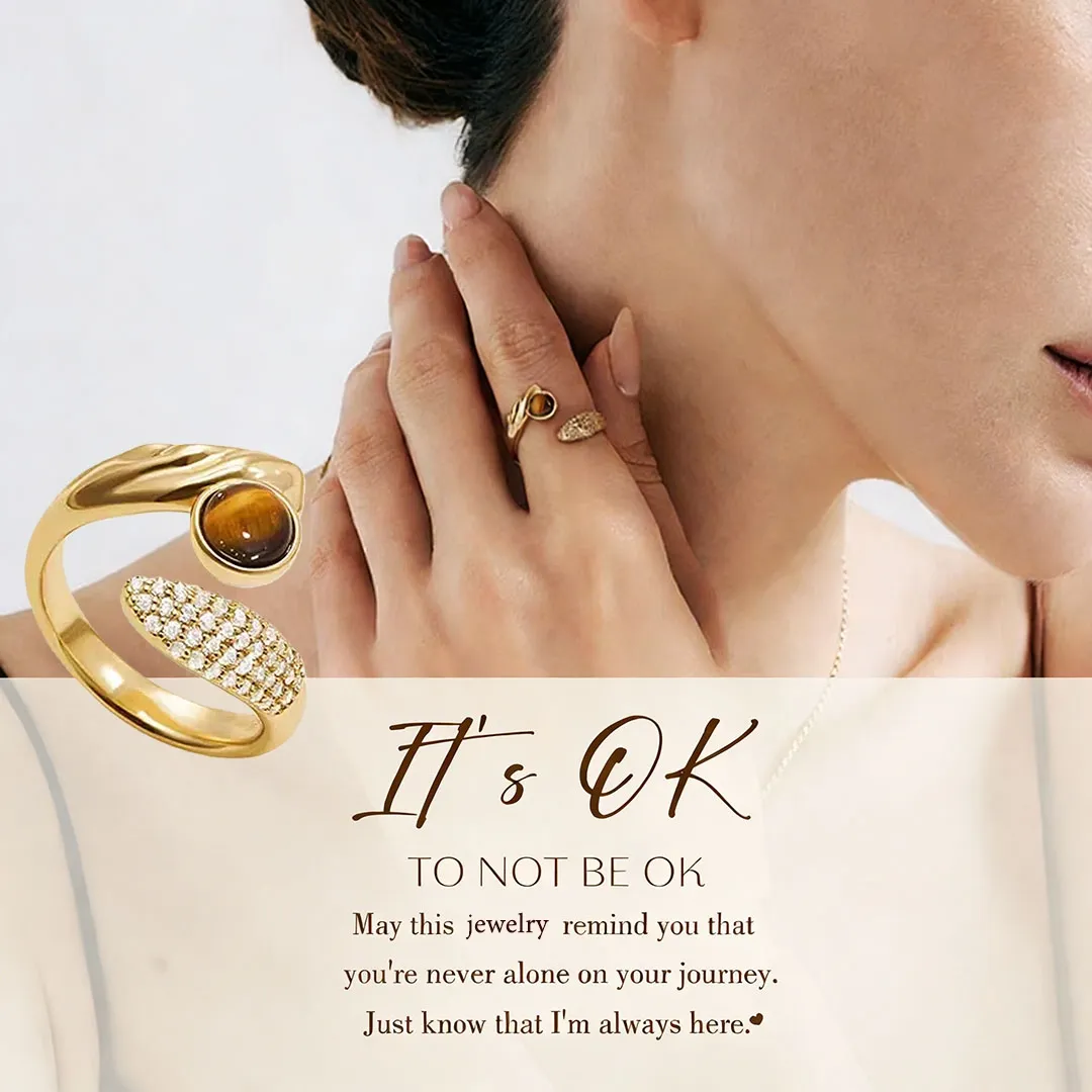  Tiger's Eye Strength Ring | A Stone of Courage, A Symbol of You