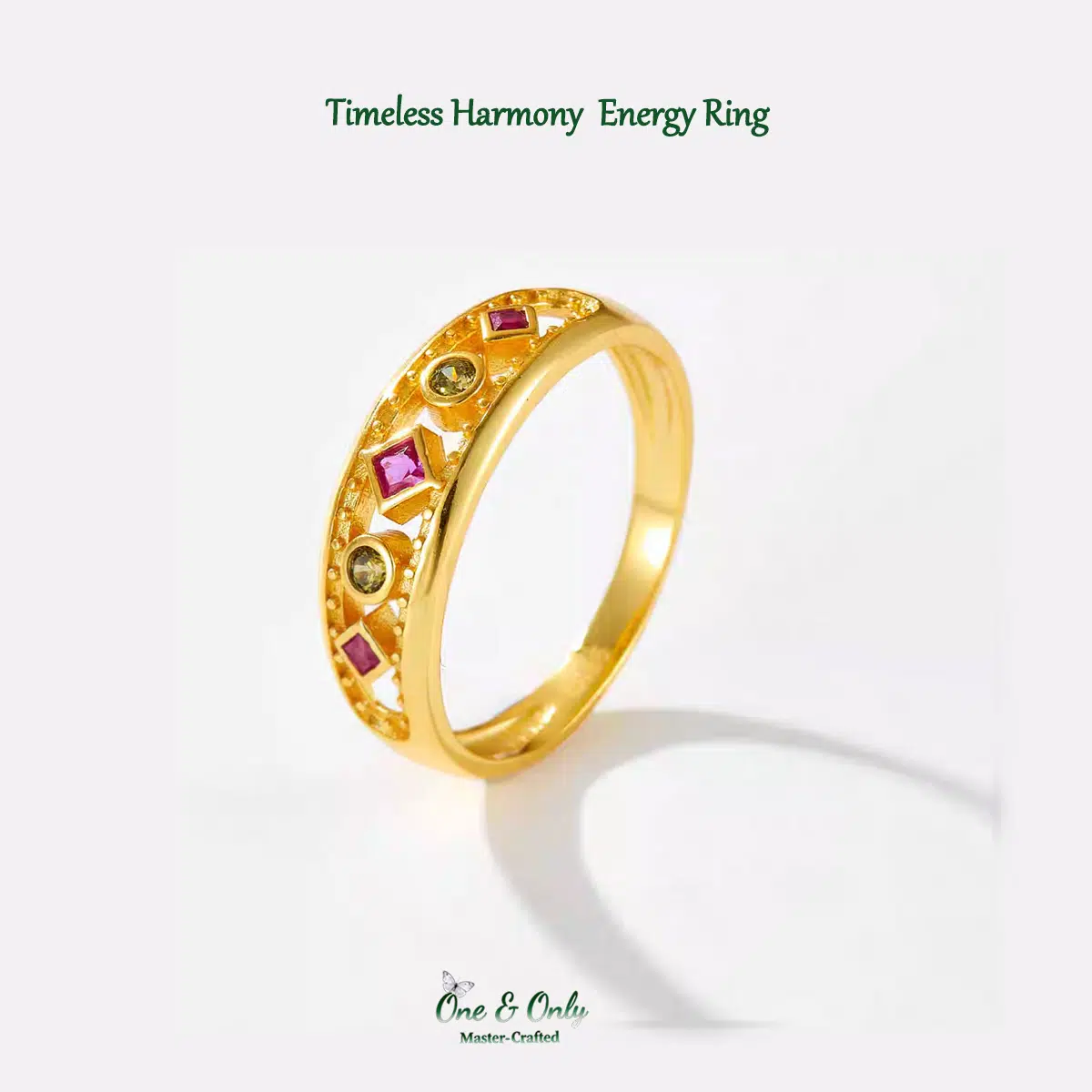 Sterling S925 Silve + 5A Cubic Zirconia |Timeless Harmony  Energy Ring | Nickel-Free Plating