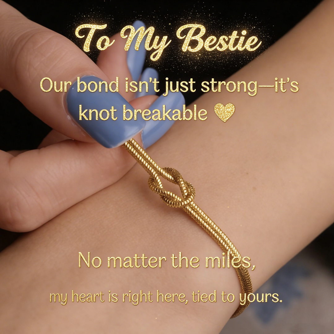 ❤️Knot Of True My Bestie Bracelet | 🎄Christmas Gift Jewelry​ | 🎁New Year's Gift | Best Friend Knot Bracelet 