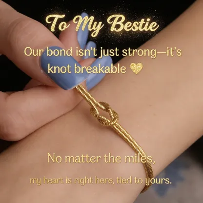 ❤️Knot Of True My Bestie Bracelet | 🎄Christmas Gift Jewelry​ | 🎁New Year's Gift | Best Friend Knot Bracelet 