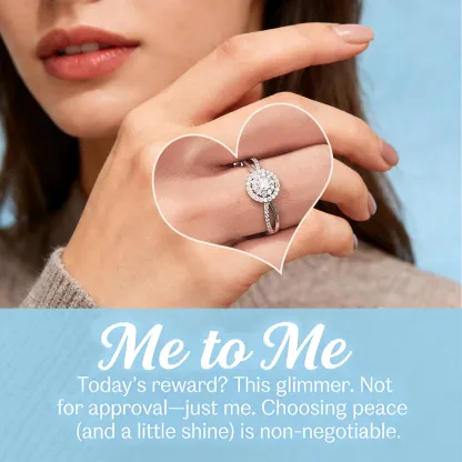 Me to Me Circle Ring | Choose peace over stress.   Cut yourself some slack.