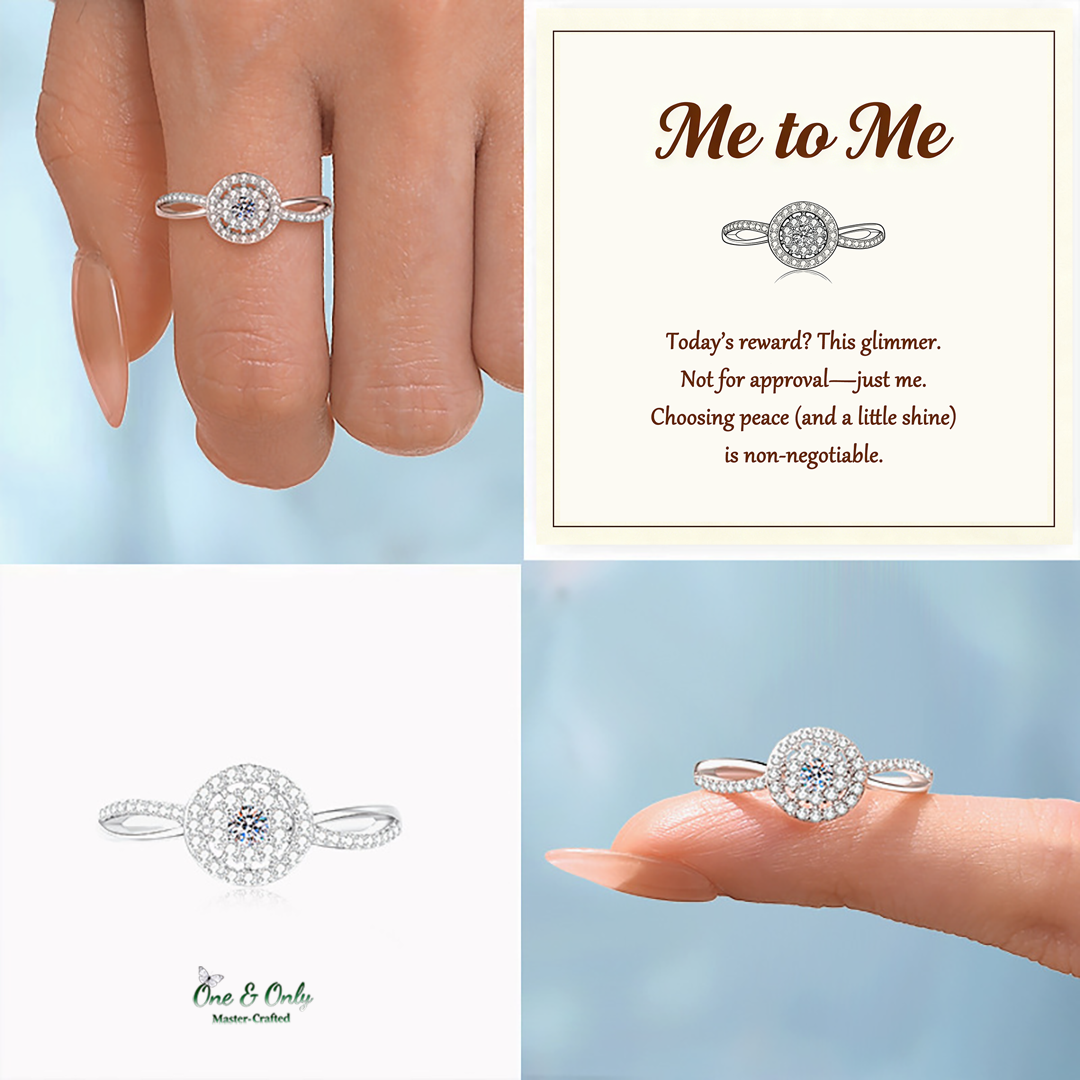 Me to Me Circle Ring | Choose peace over stress.   Cut yourself some slack.