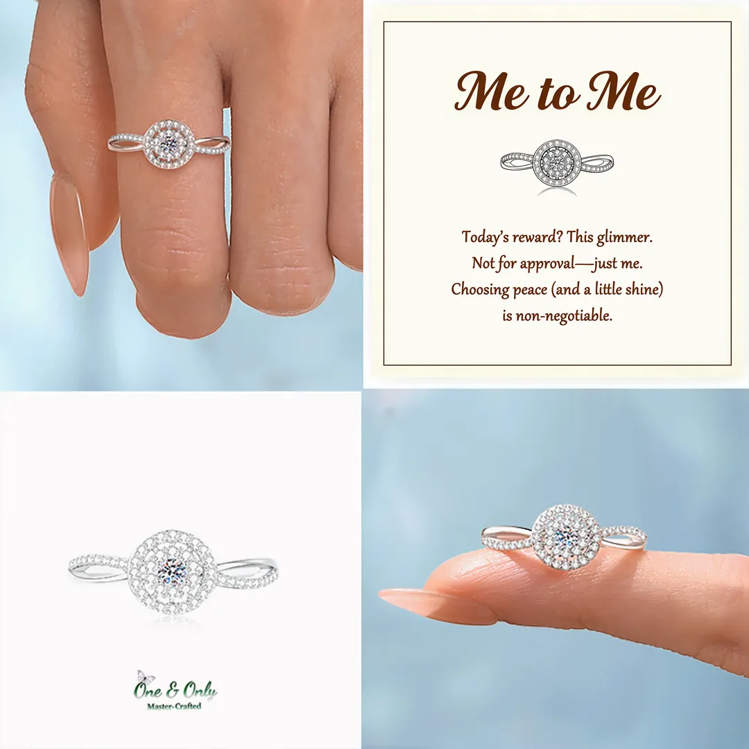 Me to Me Circle Ring | Choose peace over stress.   Cut yourself some slack.