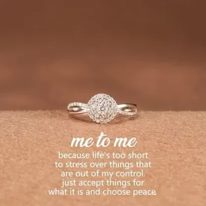 Me to Me Circle Ring | Choose peace over stress.   Cut yourself some slack.