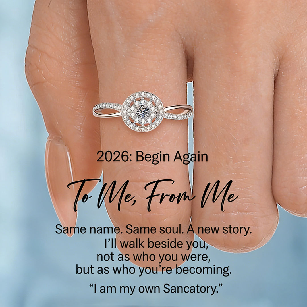 To Me From Me Begin Again Brave Ring | Choose peace over stress.   Cut yourself some slack.