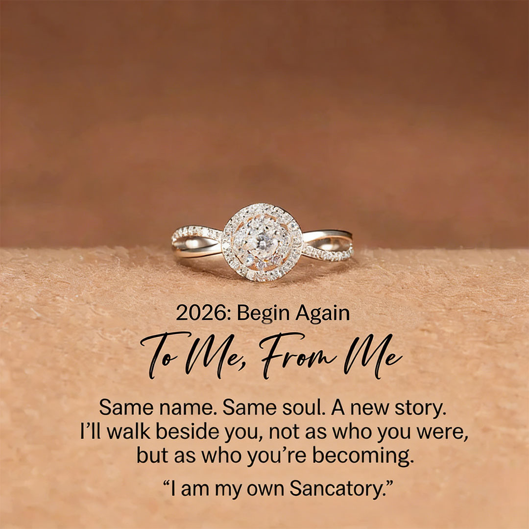 To Me From Me Begin Again Brave Ring | Choose peace over stress.   Cut yourself some slack.