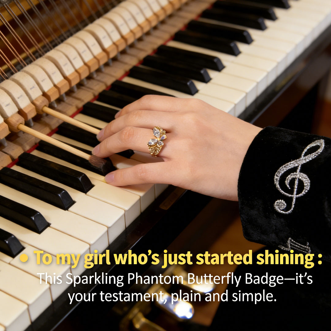 To my girl who’s just started shining Sparkling — Sparkling Dazzling Butterfly Ring