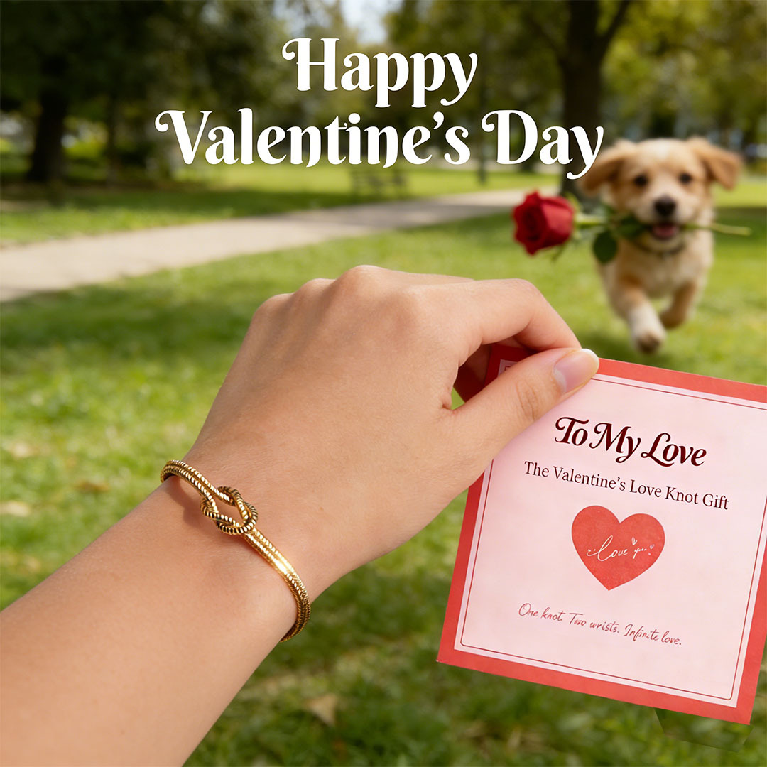 To My Love 💕 The Valentine’s Love Knot Gift |Forever Bond Knot Bracelets | One knot. Two wrists. Infinite love.