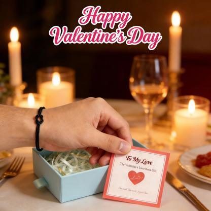 To My Love 💕 The Valentine’s Love Knot Gift |Forever Bond Knot Bracelets | One knot. Two wrists. Infinite love.