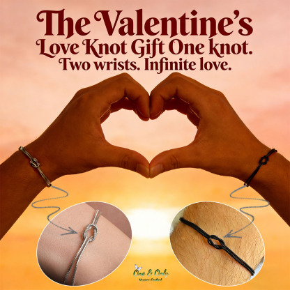To My Love 💕 The Valentine’s Love Knot Gift |Forever Bond Knot Bracelets | One knot. Two wrists. Infinite love.