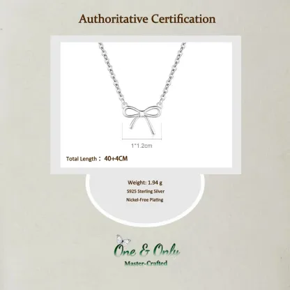 Sterling S925 Silve | Wish-Knot Necklace | Nickel-Free Plating