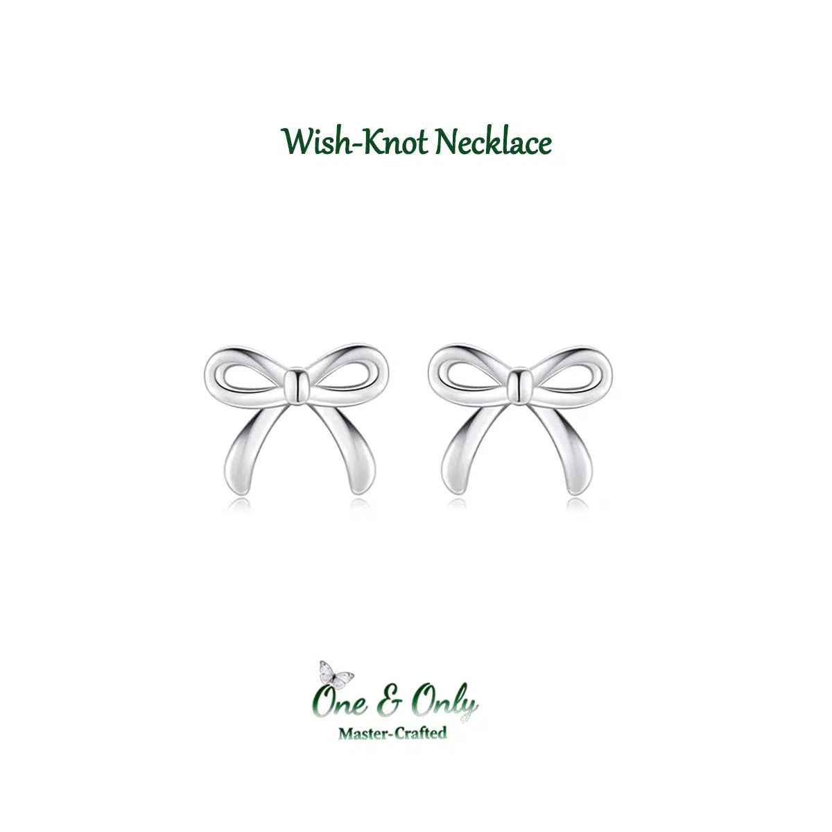 Sterling S925 Silve | Wish-Knot Stud Earrings | Nickel-Free Plating