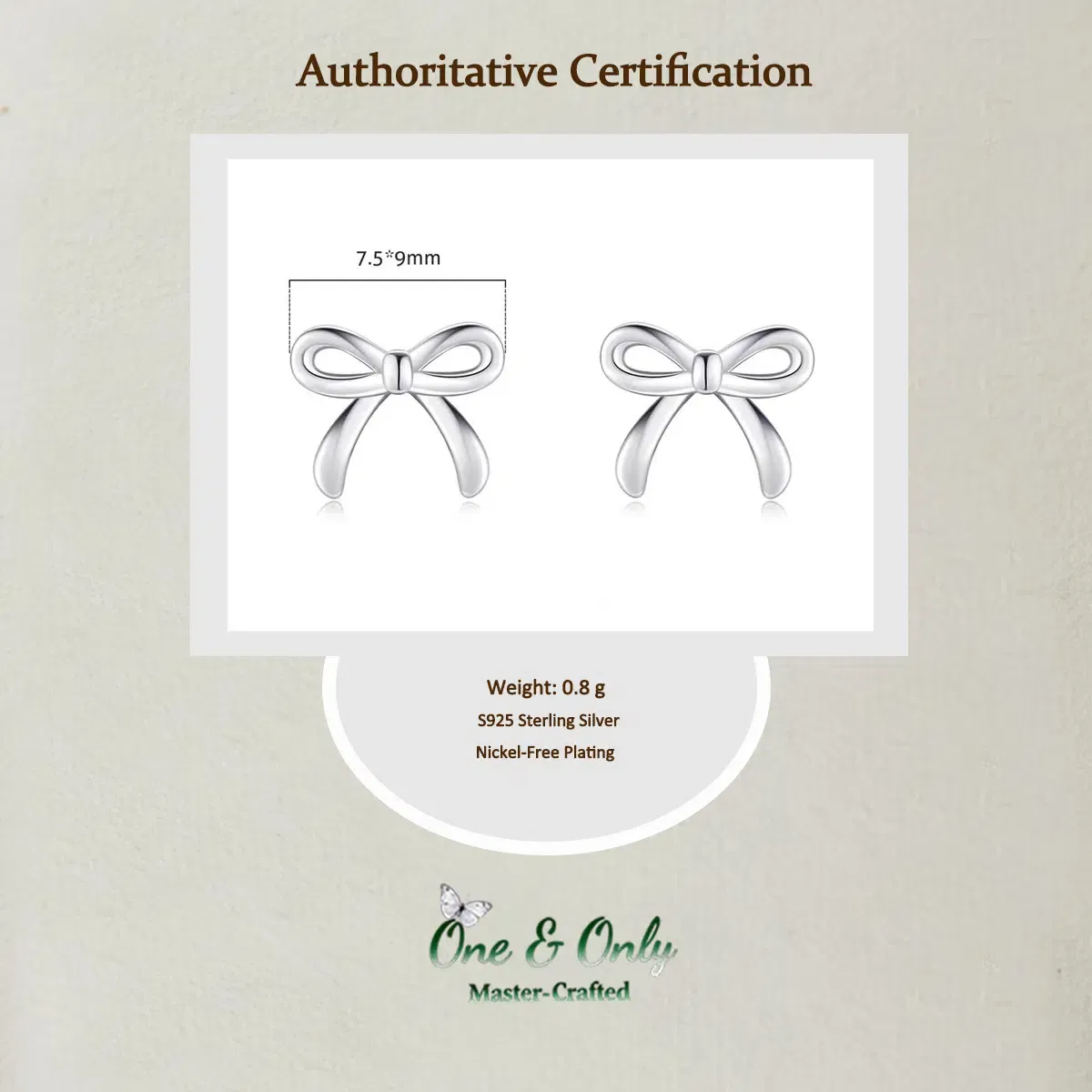 Sterling S925 Silve | Wish-Knot Stud Earrings | Nickel-Free Plating