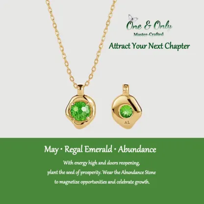 S925 Silve + 5A CZ | 12 Energy Stones Collection Necklace | Nickel-Free Plating | Birthstone Jewelry | Meaningful Gifts for Every Month