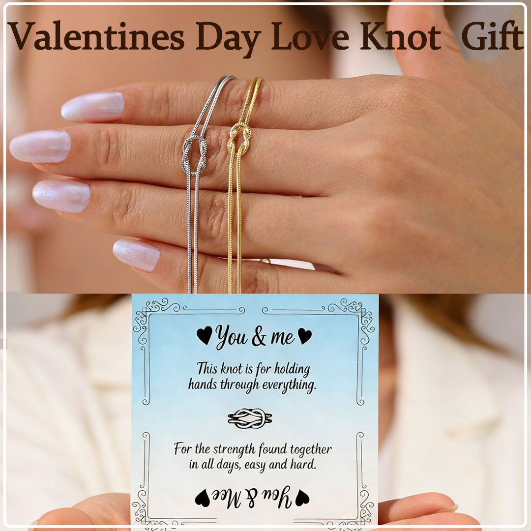 You & Me Unbreakable Knot Bracelets | New Year's gift | Gift for Soulmate🖤Forever Loved