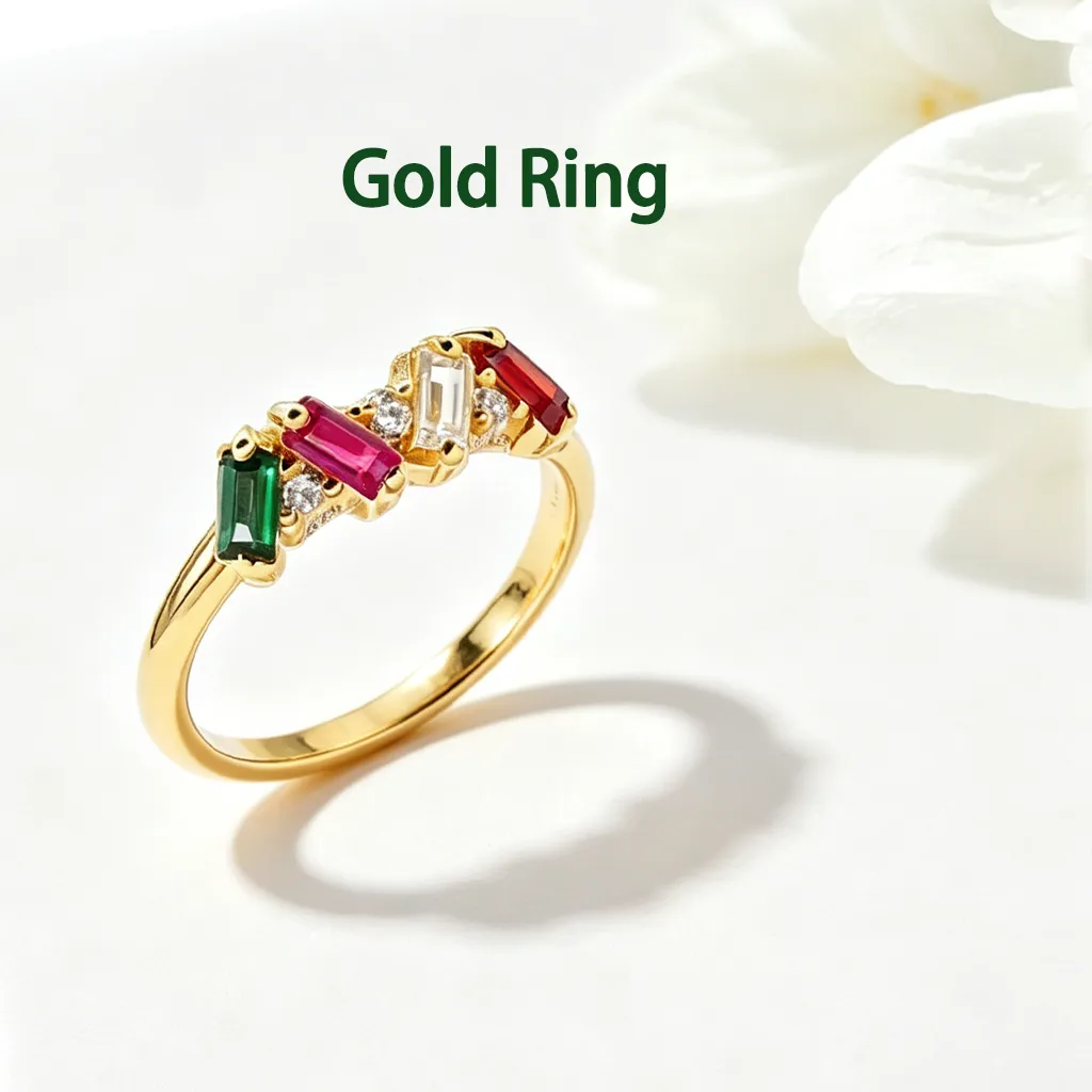 [Copy]Personalized Multiple Stones Grandma & Mom Family Ring