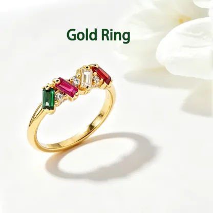 [Copy]Personalized Multiple Stones Grandma & Mom Family Ring