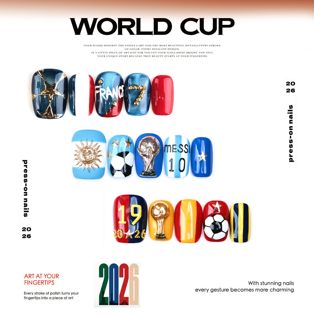 ⚽2026 World Cup Press - On Nails: Wear Your Team Pride on Every Fingertip! 💅