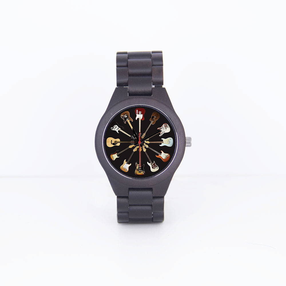 Customizable Quartz Wooden  Wristwatch