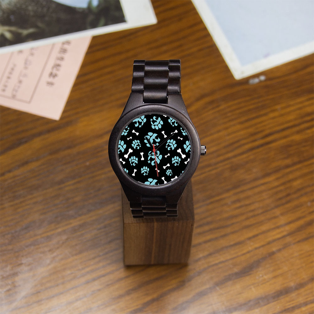 Customizable Quartz Wooden  Wristwatch