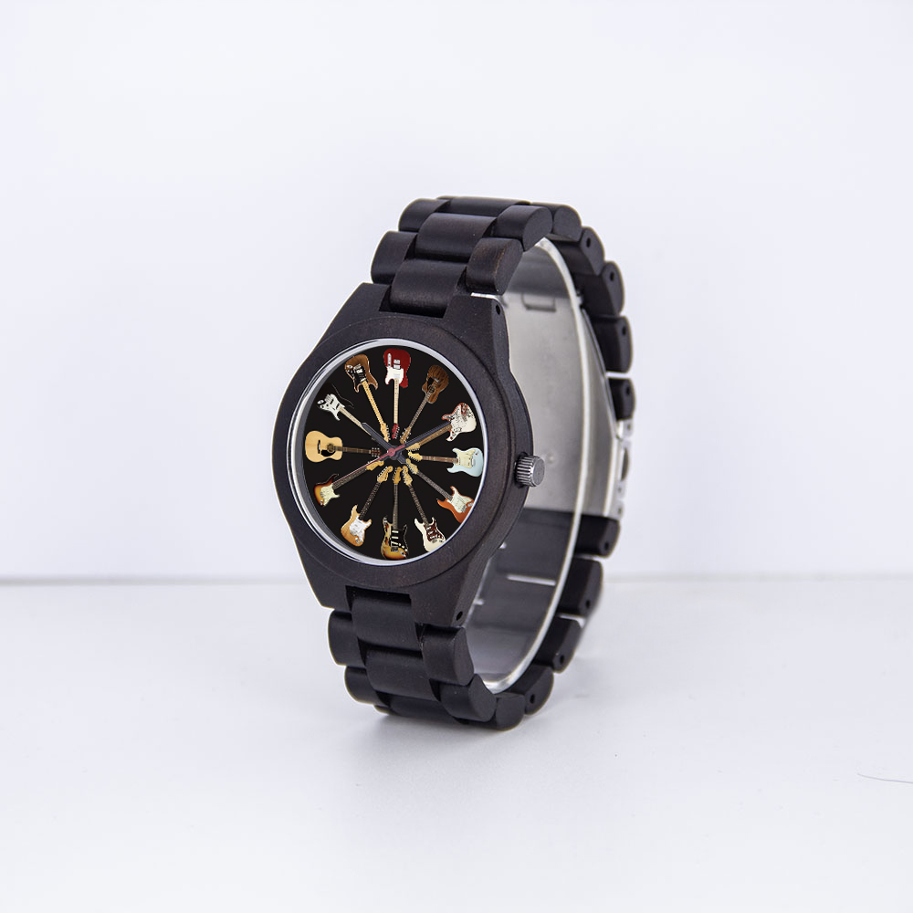Customizable Quartz Wooden  Wristwatch