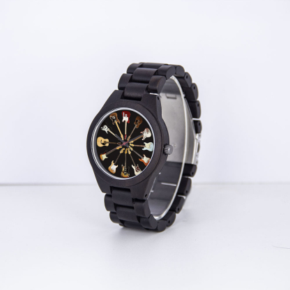 Customizable Quartz Wooden  Wristwatch