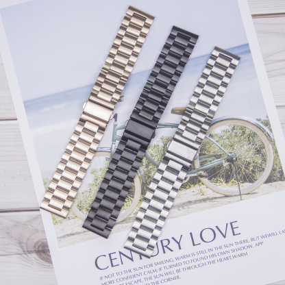 Watch strap made of stainless steel with a width of 22/20mm