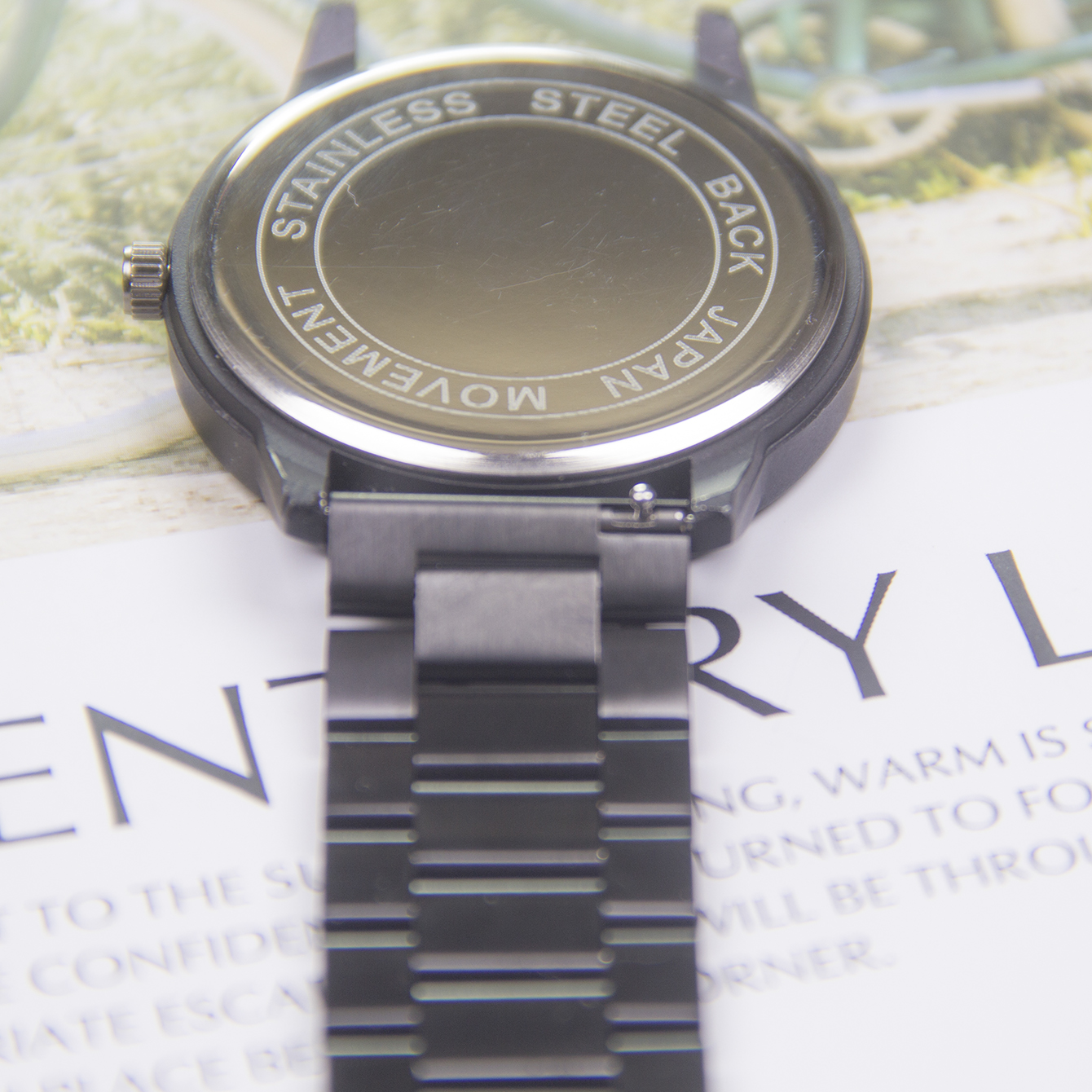 Watch strap made of stainless steel with a width of 22/20mm