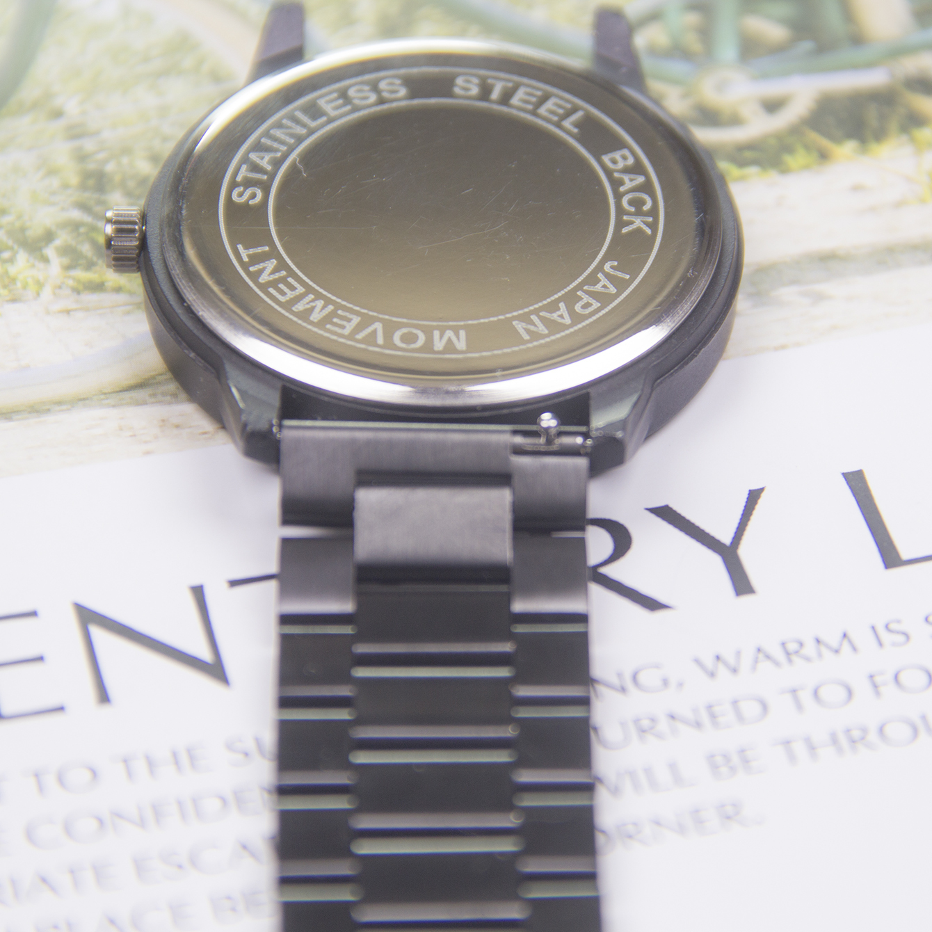 Watch strap made of stainless steel with a width of 22/20mm