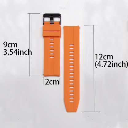 Silicone Strap Watch strap with a width of 22/20mm（0.87/0.79inch）