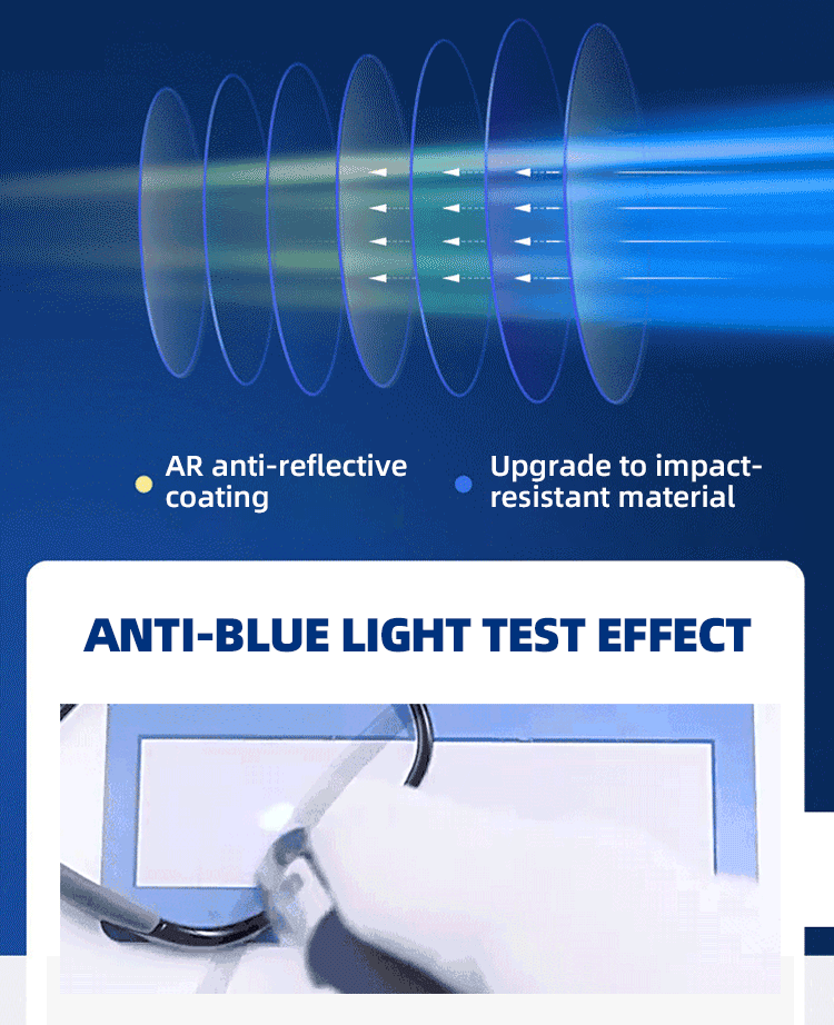 Ultra-light, comfortable, and blue light-blocking reading glasses—the ideal choice for seniors.