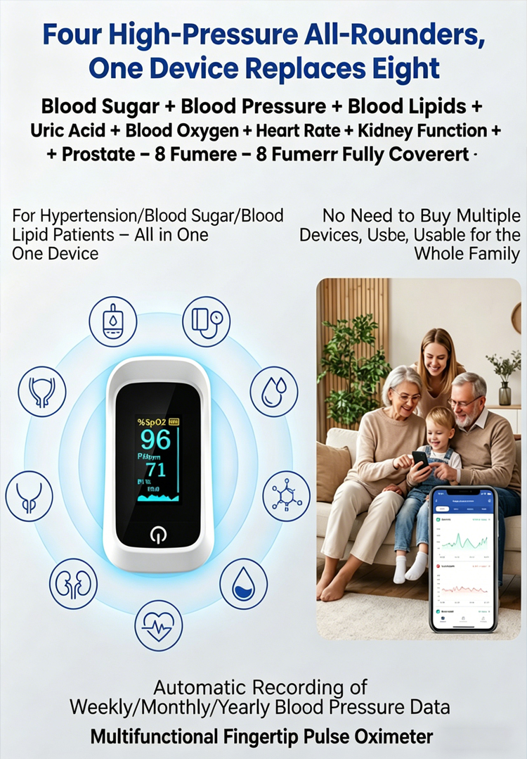 [Your Personal Family Doctor] Multifunctional Finger Clip Personal Care Device