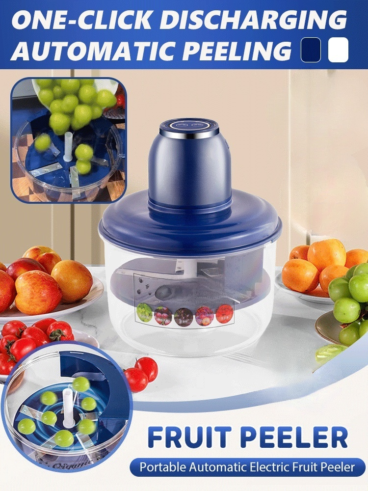 Portable automatic fruit peeler
