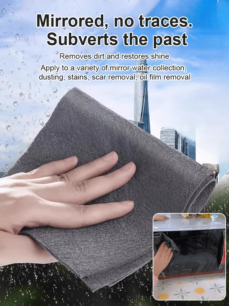 Highly absorbent! A gentle wipe is all it takes to completely remove glass stains!