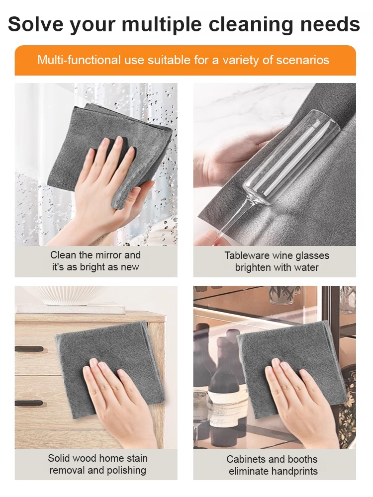 Highly absorbent! A gentle wipe is all it takes to completely remove glass stains! 